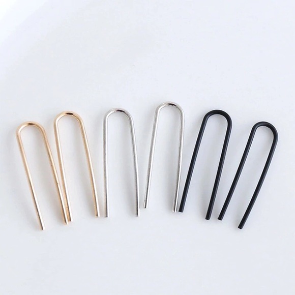 🔆 NEW Black fashion funky earrings - Picture 3 of 6